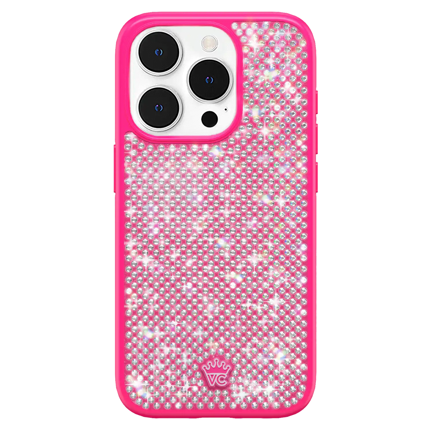 Hot Pink Caviar Crystals iPhone Case