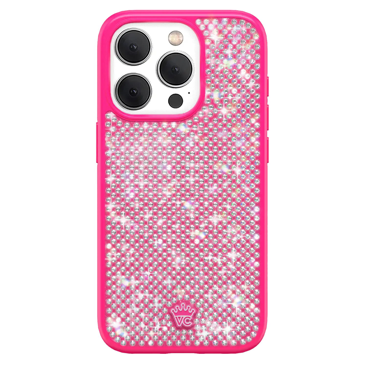 Hot Pink Caviar Crystals iPhone Case
