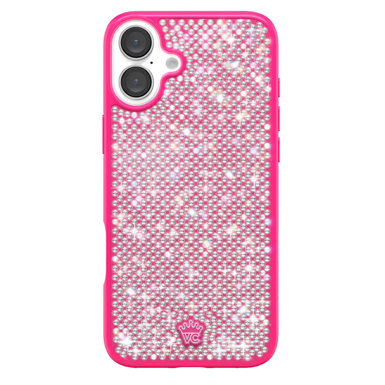 Hot Pink Caviar Crystals iPhone Case