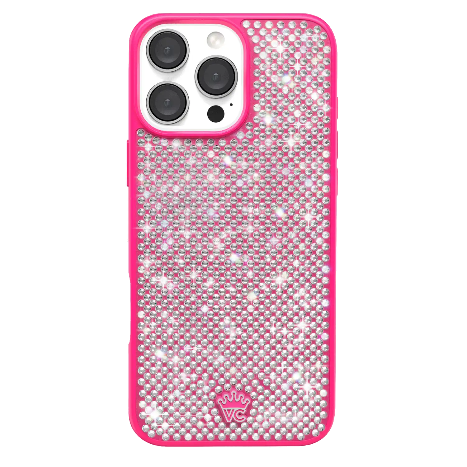 Hot Pink Caviar Crystals iPhone Case