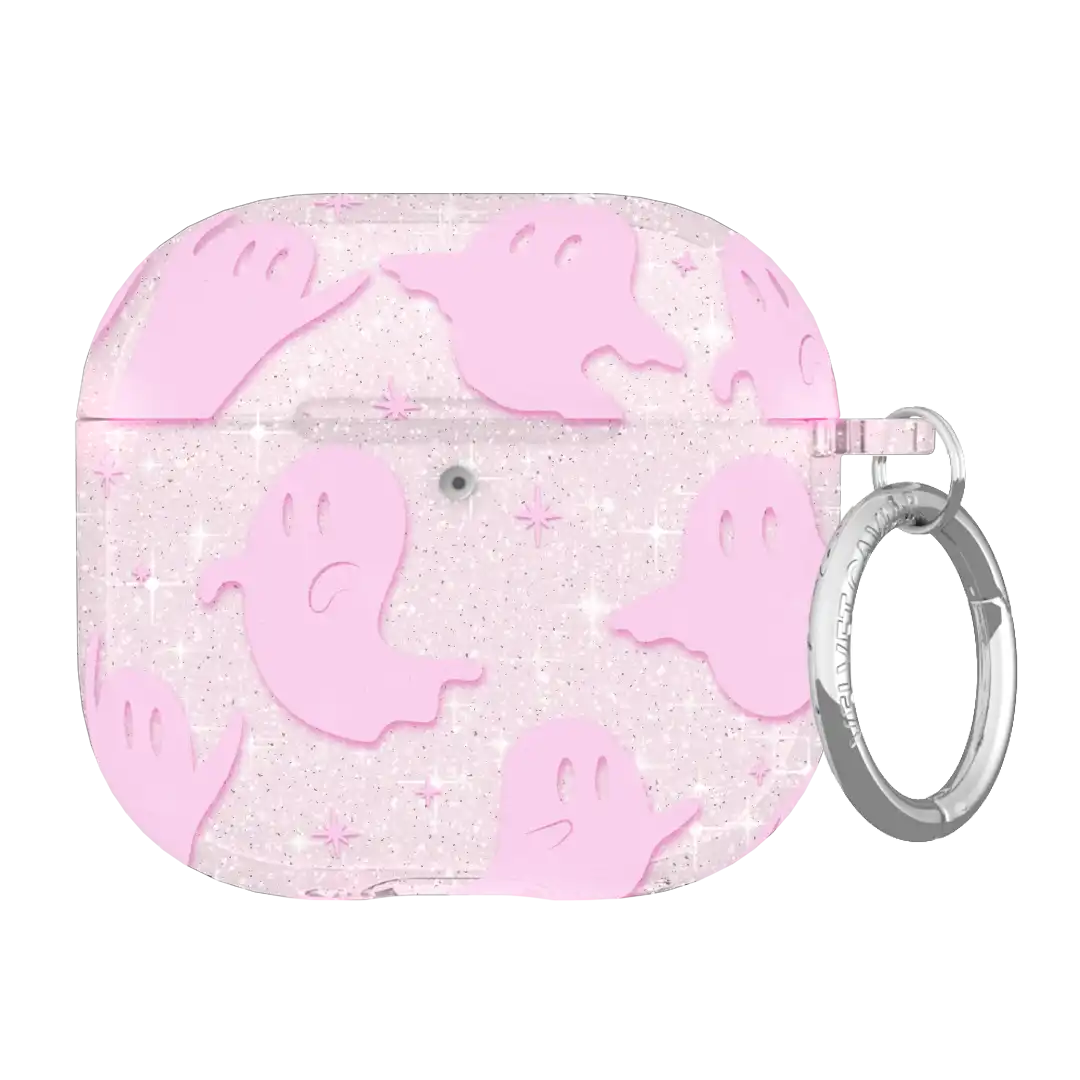 Ghosted Pink Glitter AirPod Case
