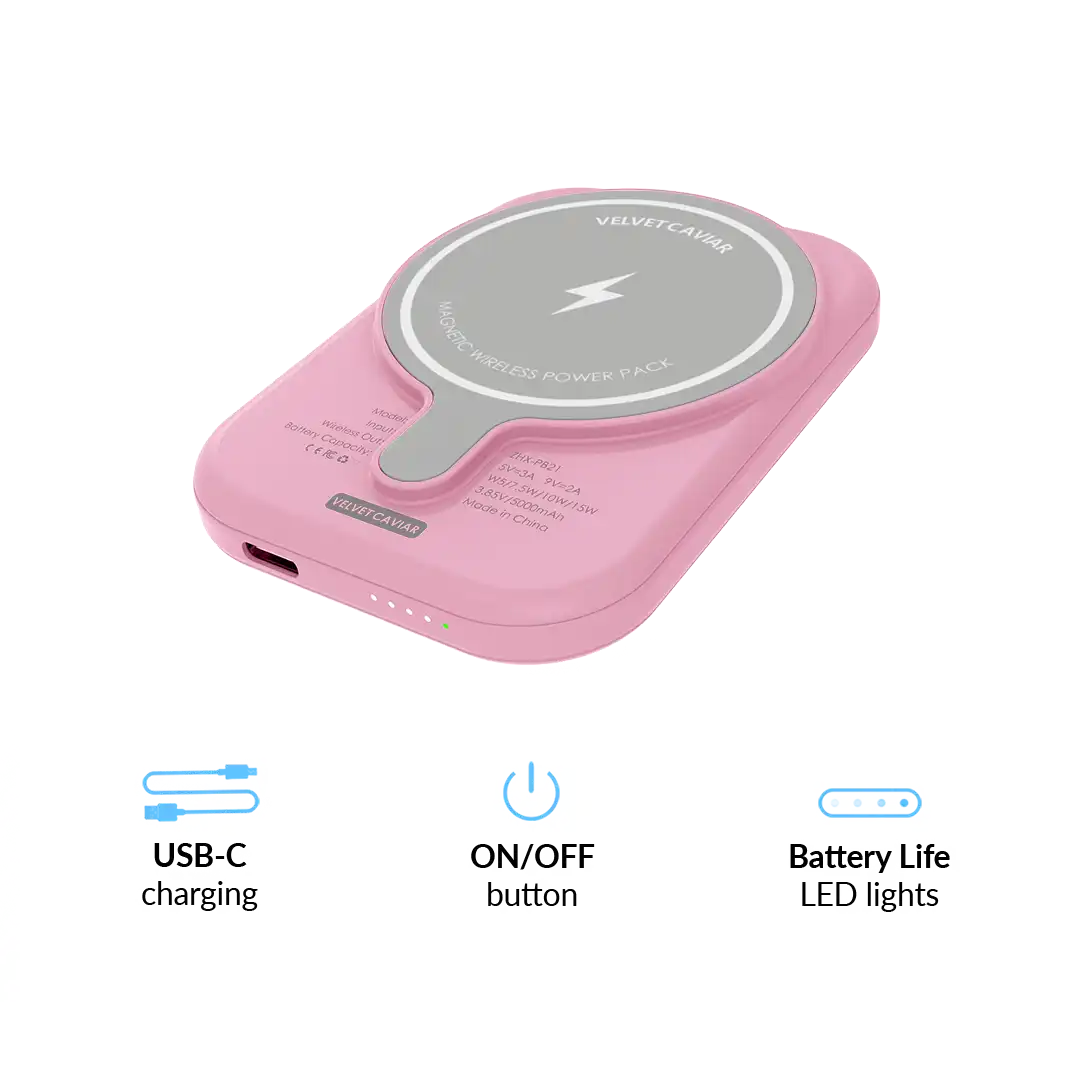 Strawberry Milk Portable MagSafe Charger Power Pack