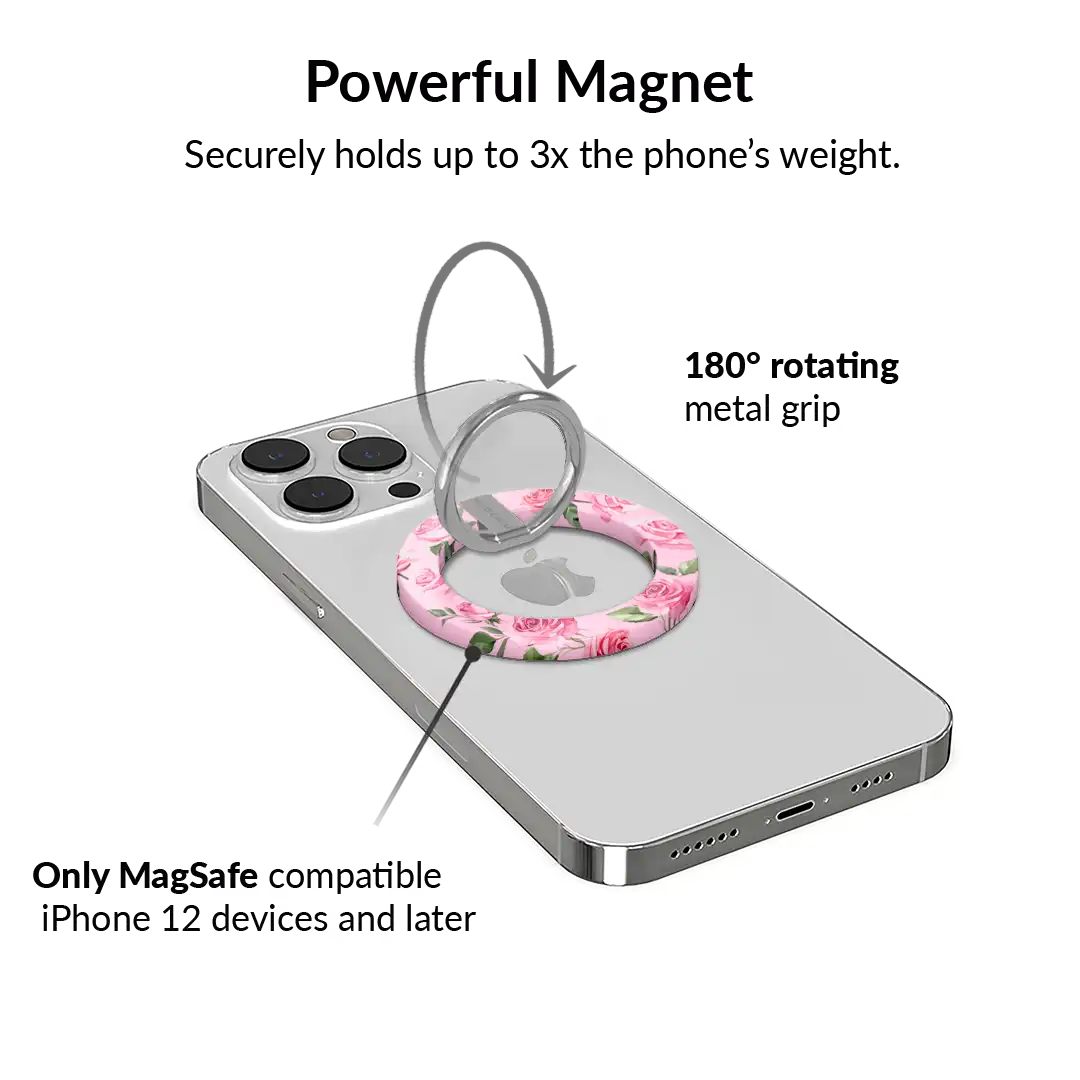 Baby Pink Roses MagSafe Grip Ring