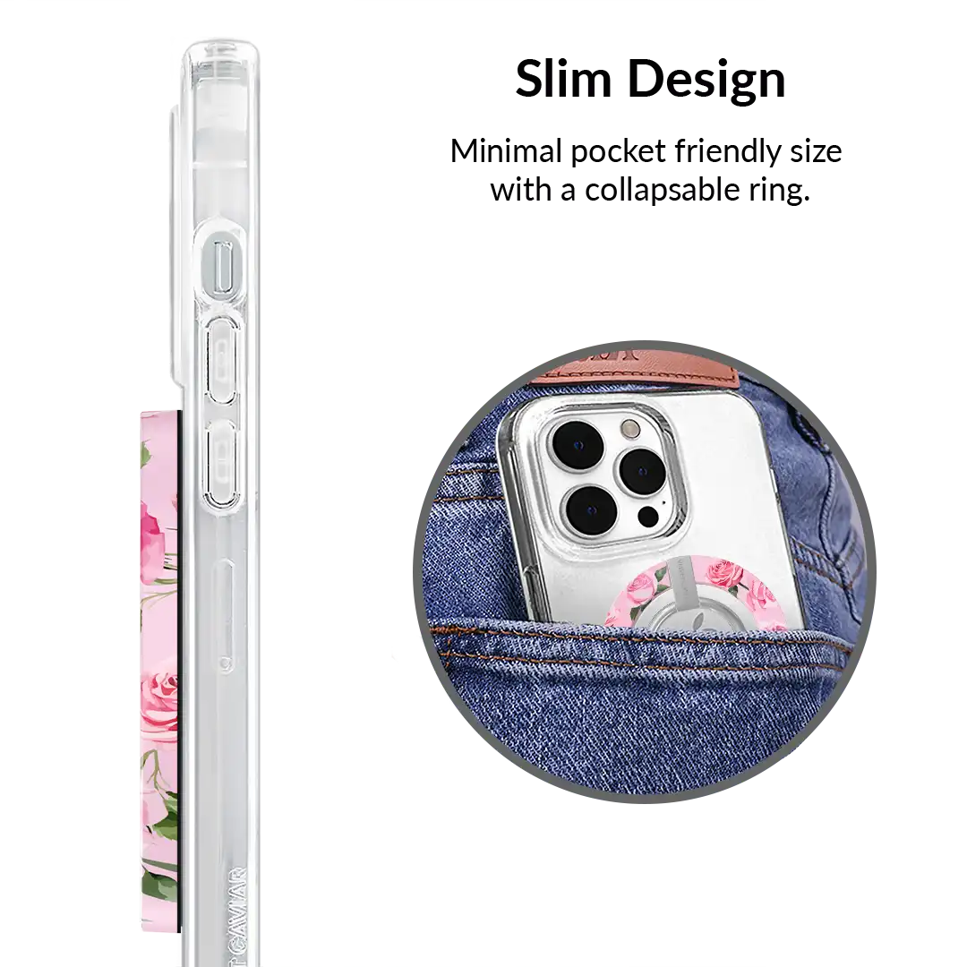 Baby Pink Roses MagSafe Grip Ring