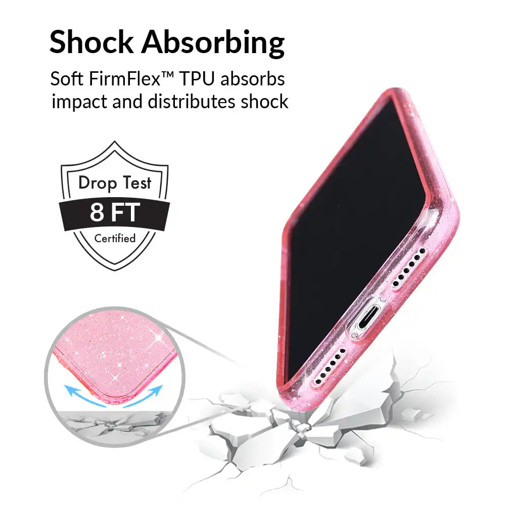 Pink Stardust Glitter iPhone Case