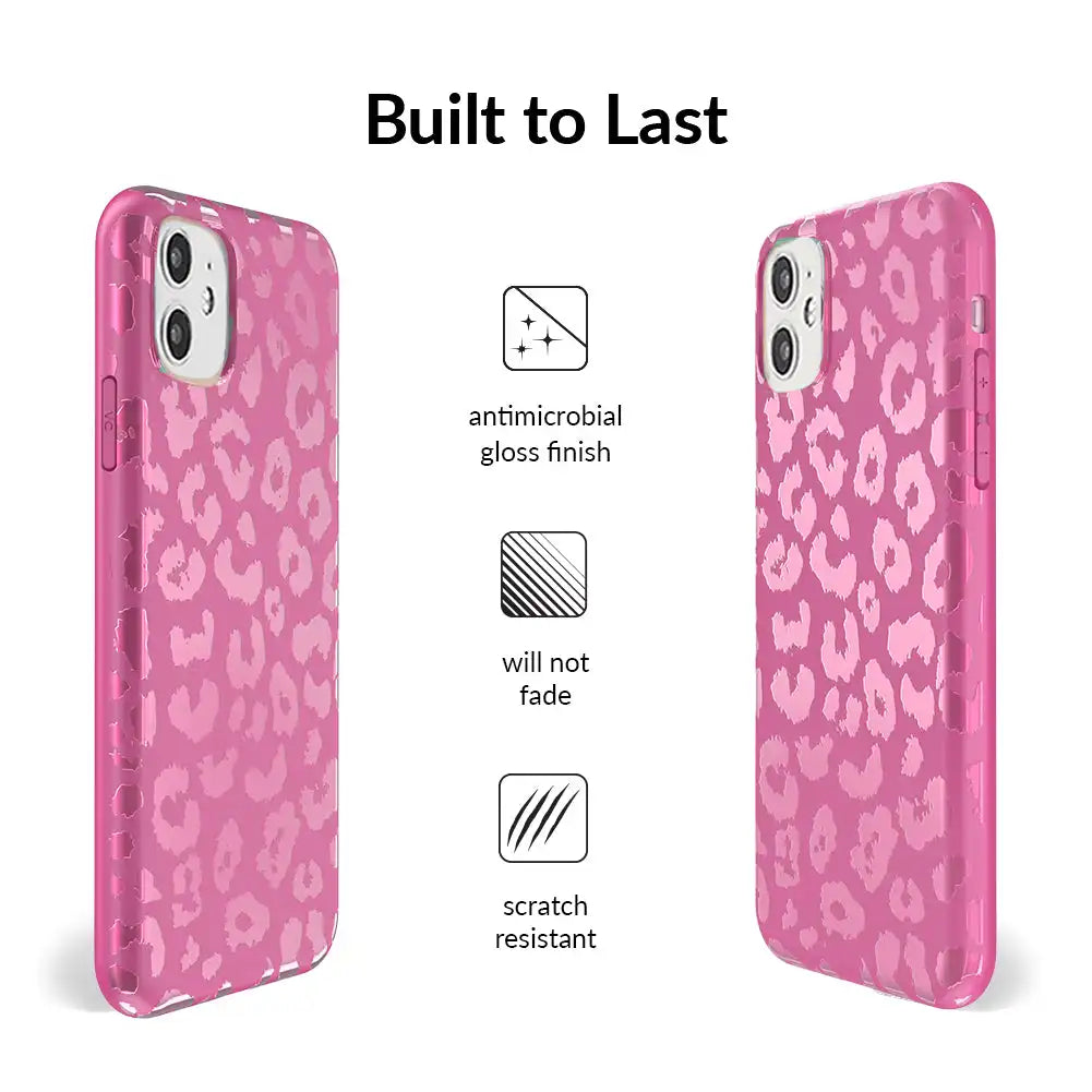 Pink Ruby Leopard iPhone Case