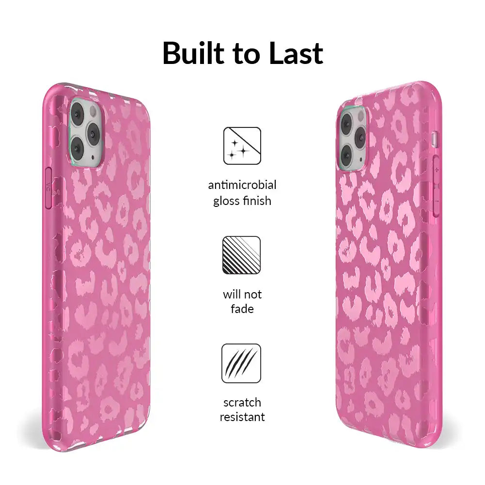 Pink Ruby Leopard iPhone Case