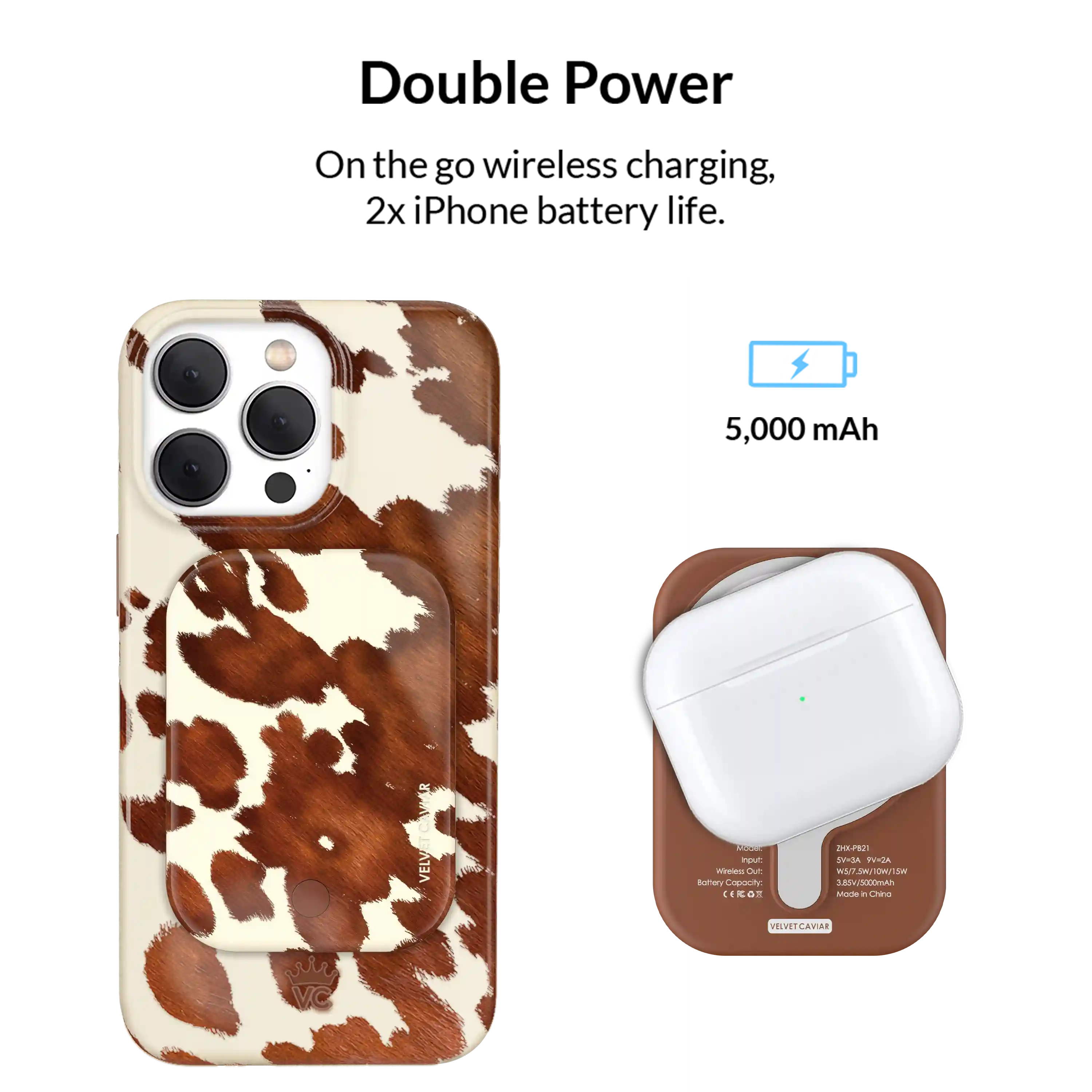 Cocoa Cow Portable MagSafe Charger Power Pack