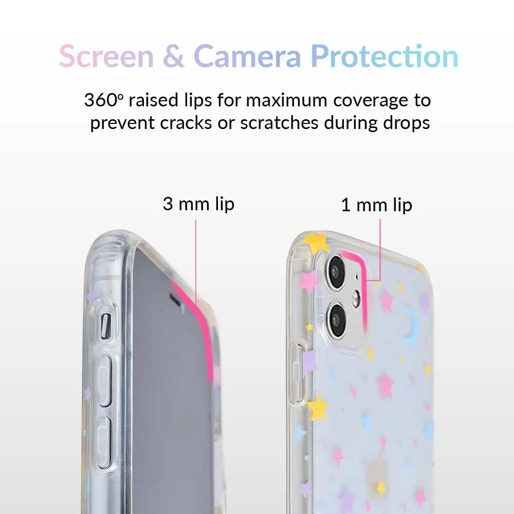 Pastel Starry Night Clear iPhone Case