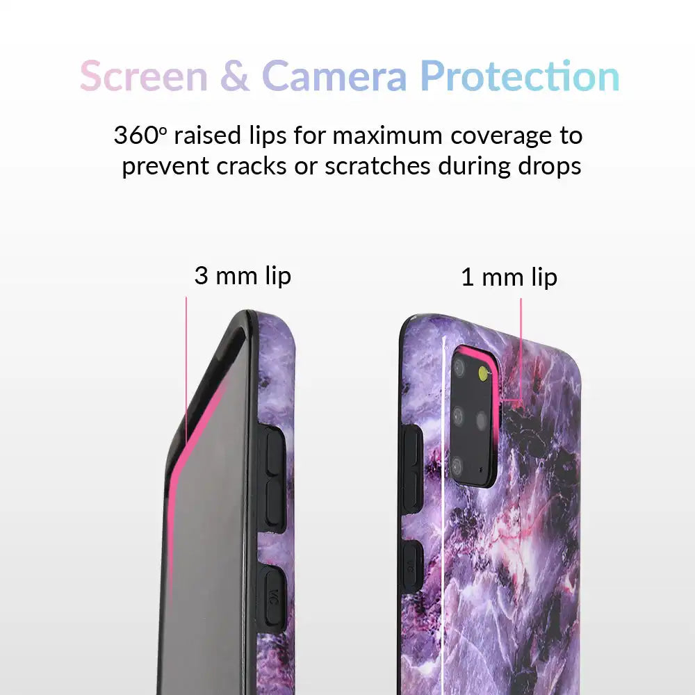 Purple Stone Marble Samsung Galaxy Case