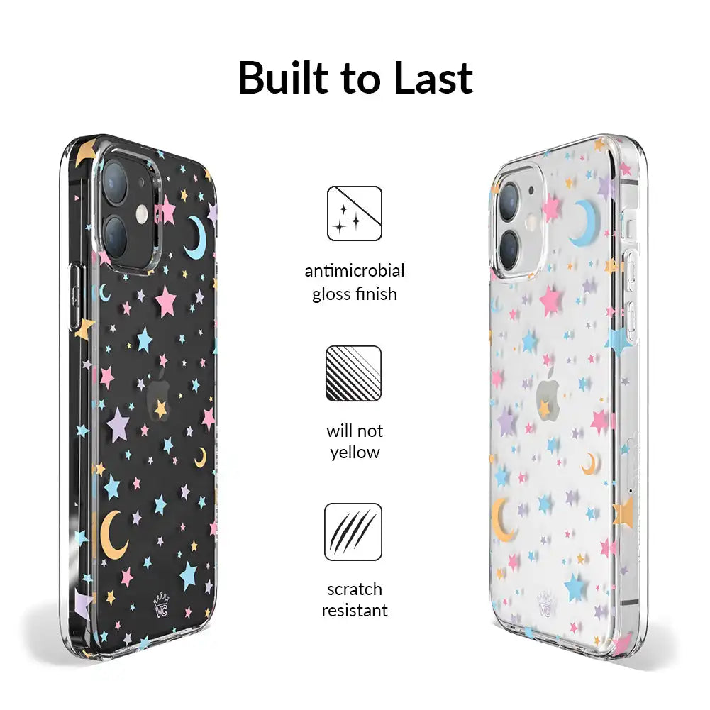 Pastel Starry Night Clear iPhone Case