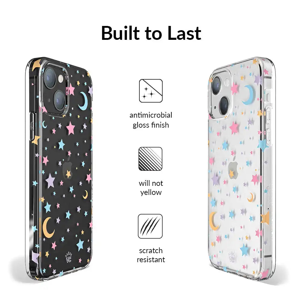 Pastel Starry Night Clear iPhone Case