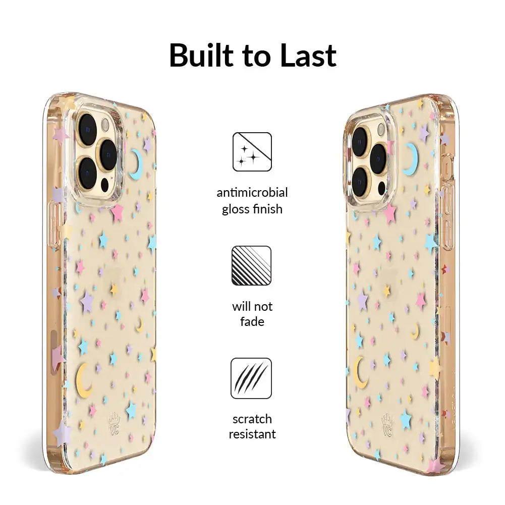 Pastel Starry Night Clear iPhone Case