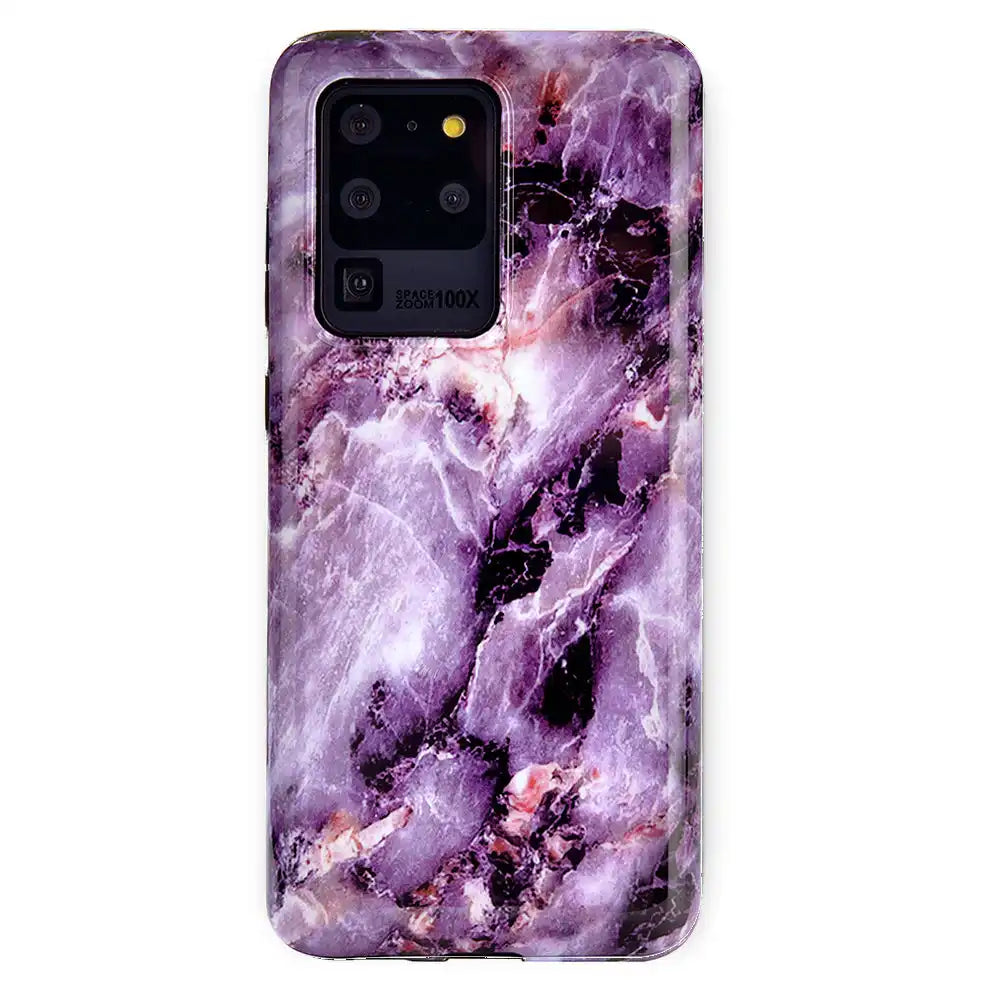 Purple Stone Marble Samsung Galaxy Case