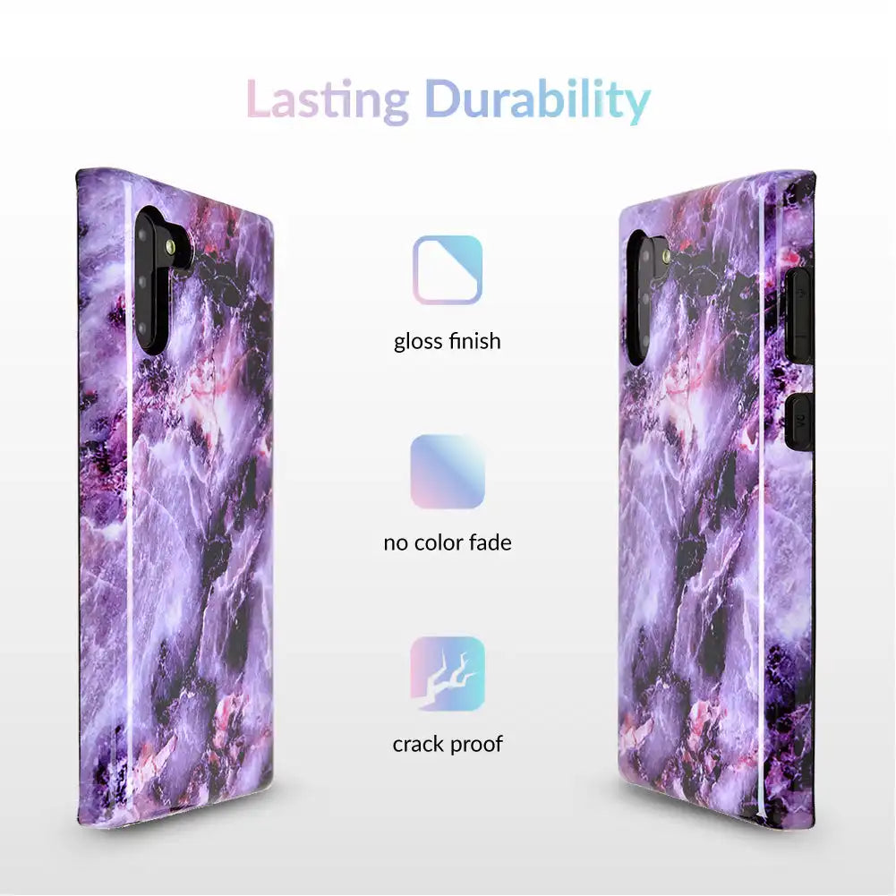 Purple Stone Marble Samsung Galaxy Case