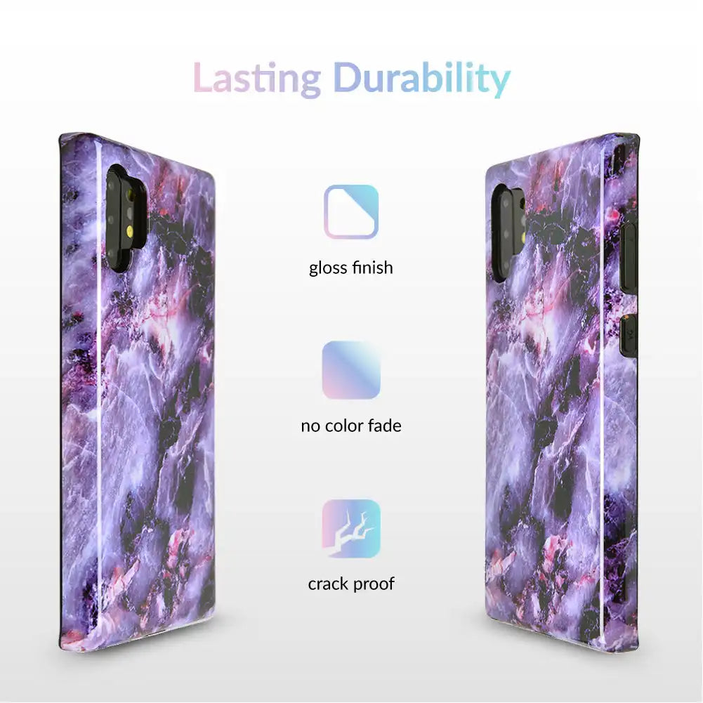 Purple Stone Marble Samsung Galaxy Case
