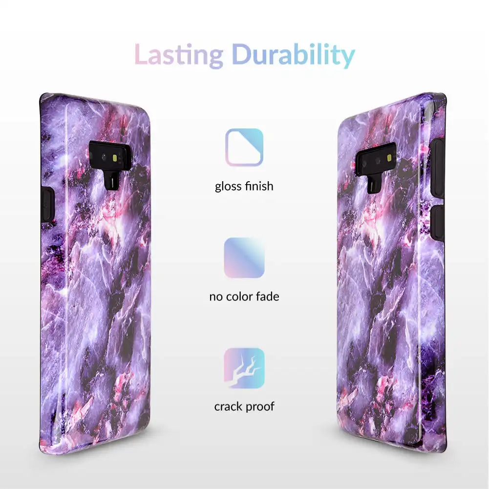Purple Stone Marble Samsung Galaxy Case
