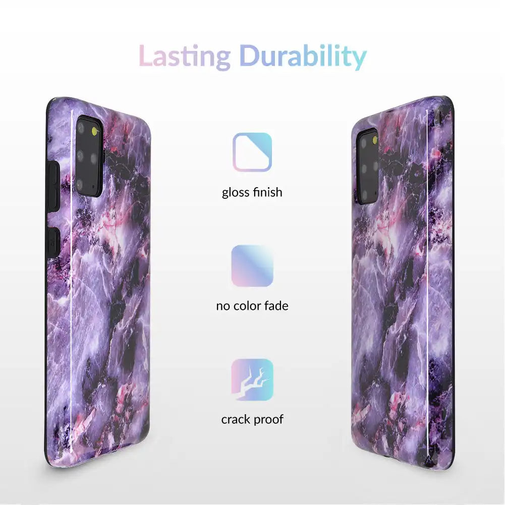 Purple Stone Marble Samsung Galaxy Case