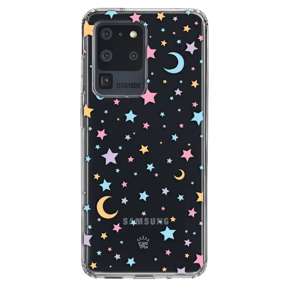 Pastel Starry Night Clear Samsung Case