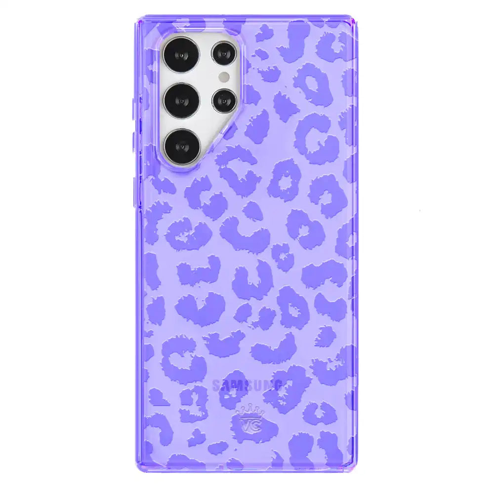 Electric Purple Leopard Samsung Case