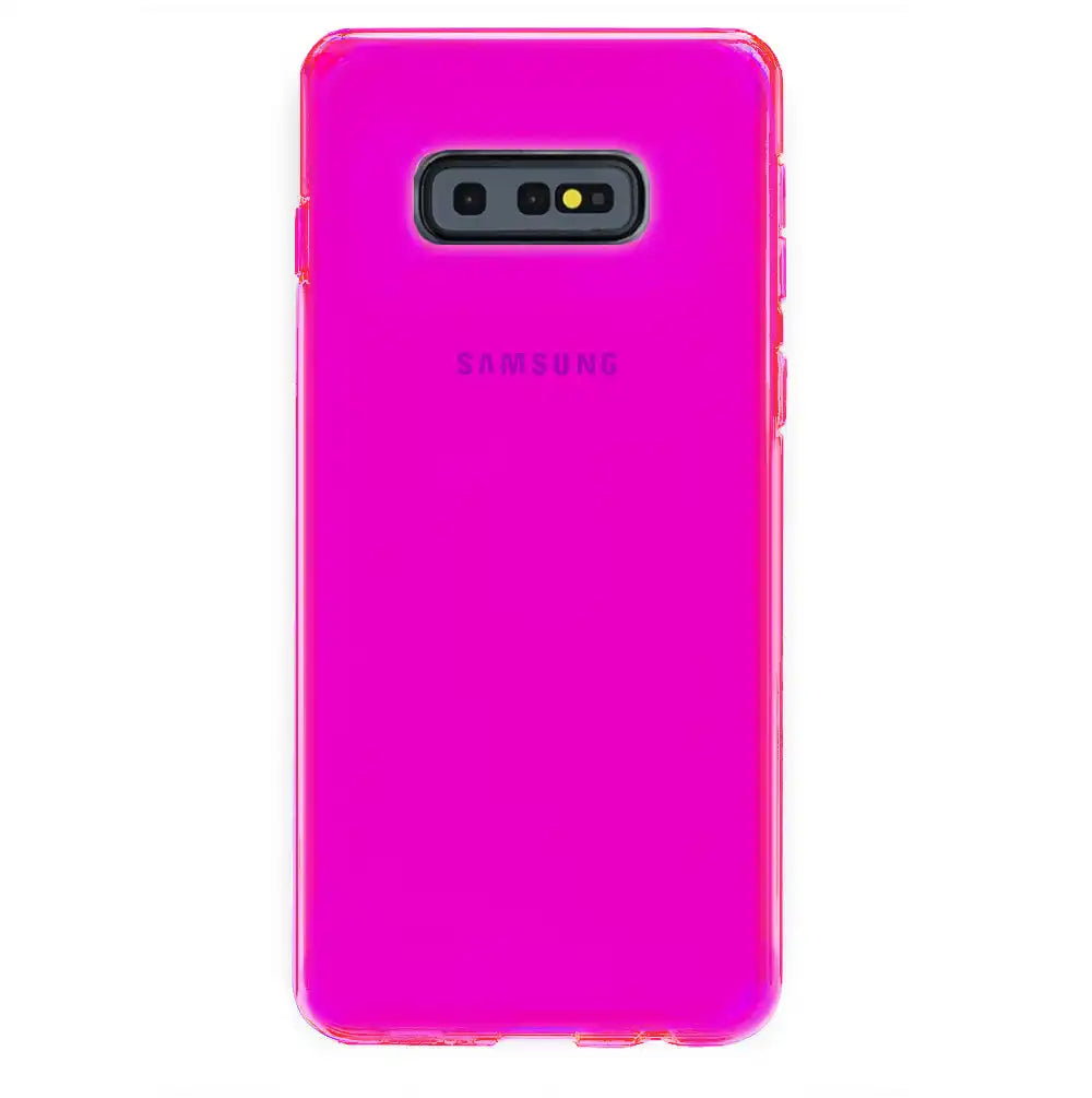 Neon Purple Clear Samsung Case