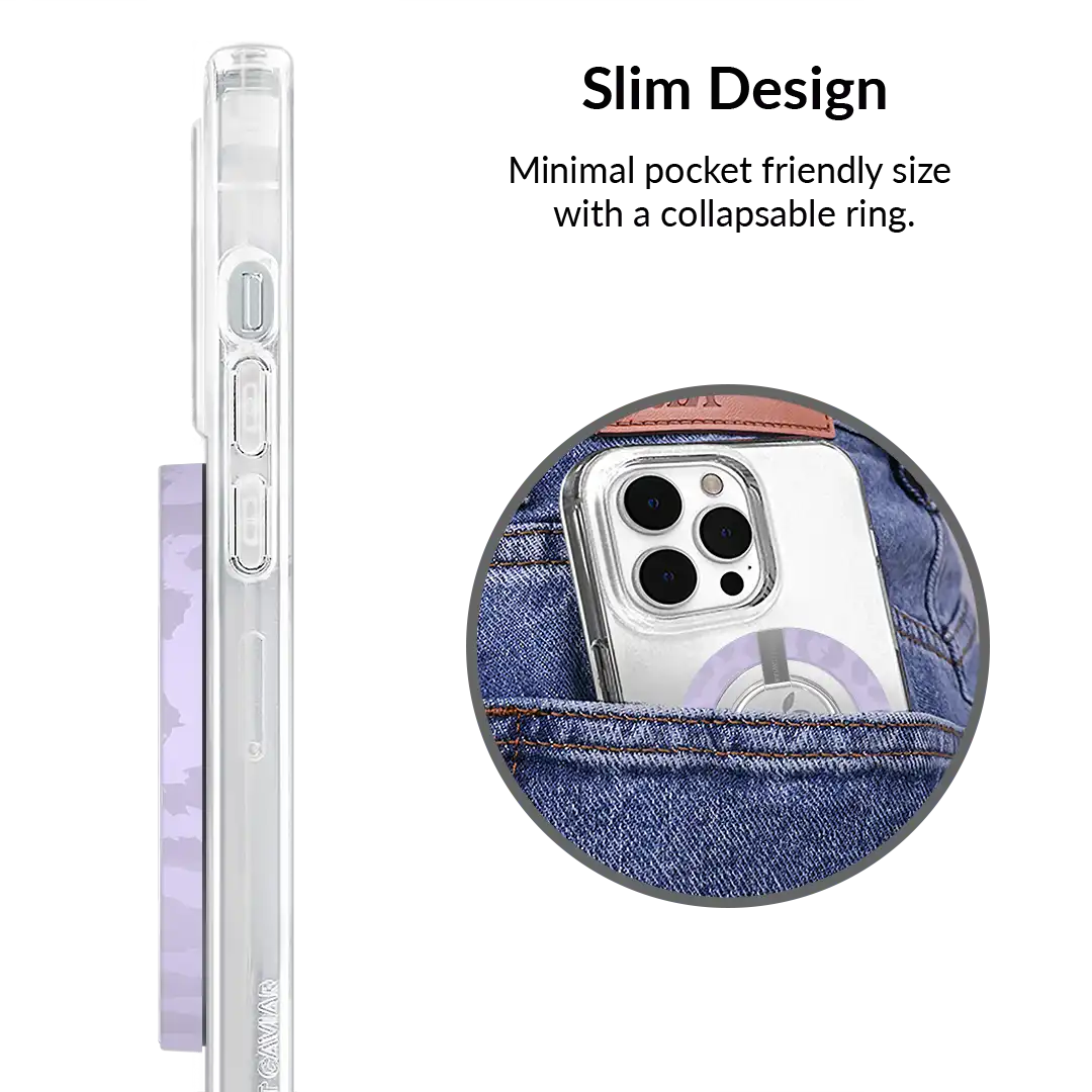 Lilac Leopard MagSafe Grip Ring