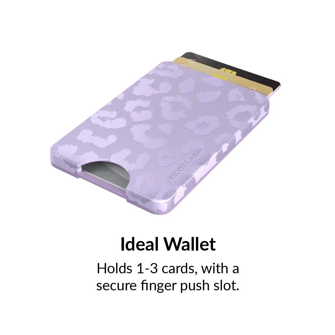 Lilac Leopard MagSafe Wallet