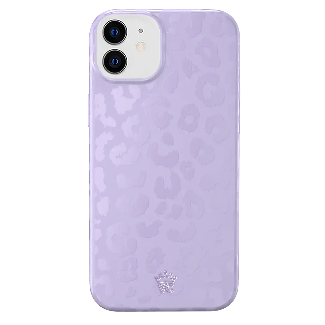 Lilac Leopard iPhone Case