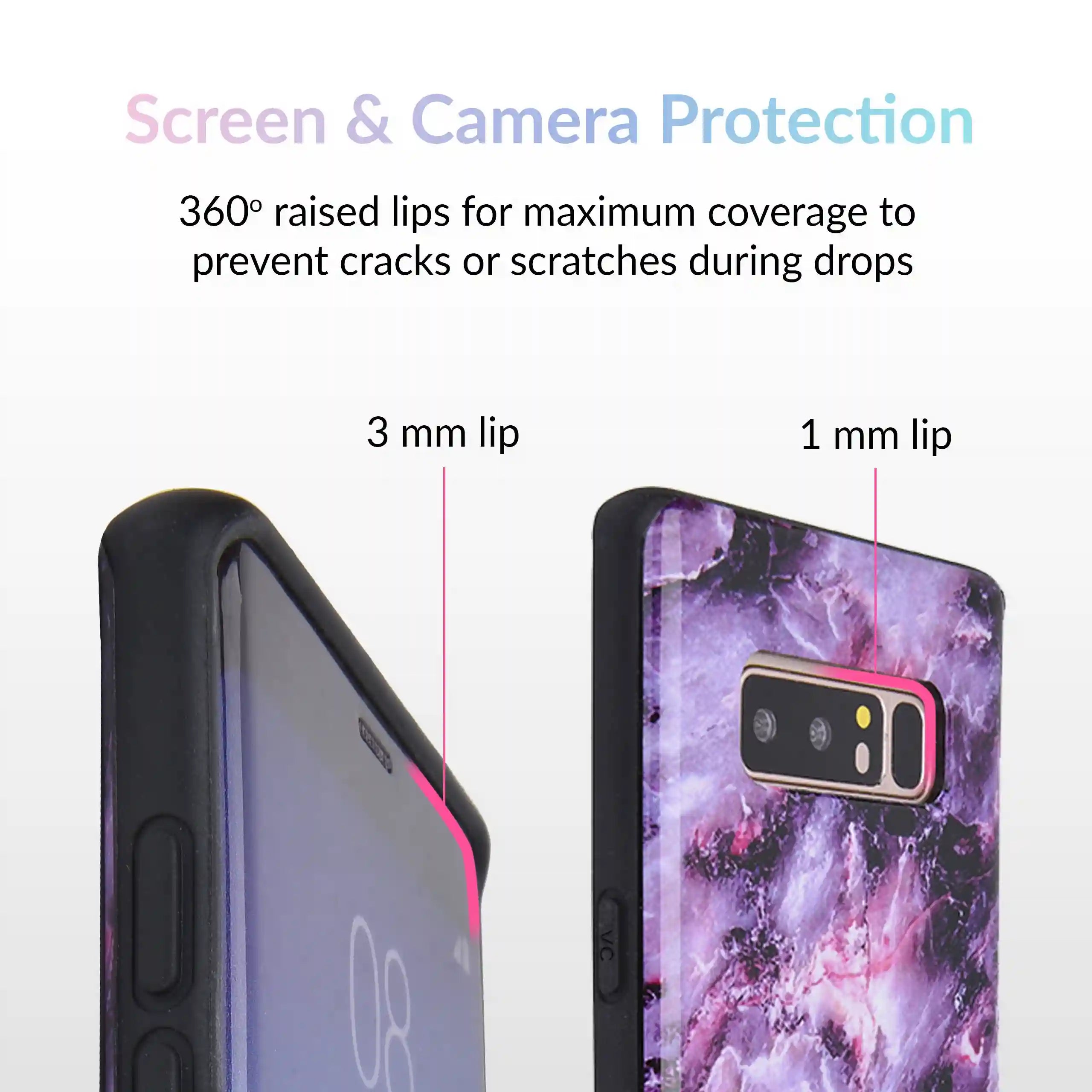 Purple Stone Marble Samsung Galaxy Case