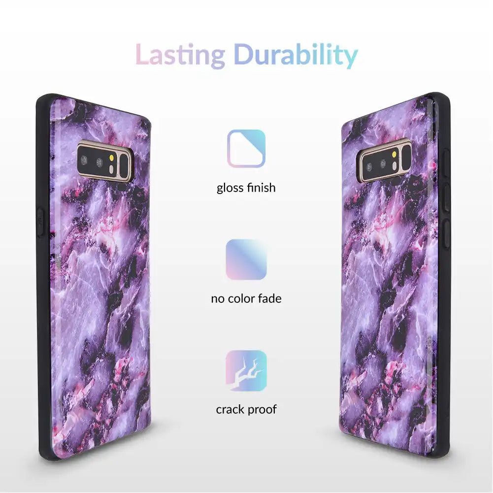 Purple Stone Marble Samsung Galaxy Case