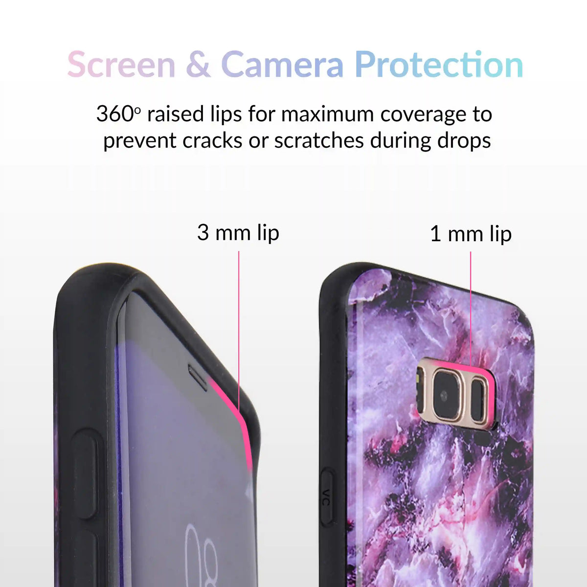 Purple Stone Marble Samsung Galaxy Case