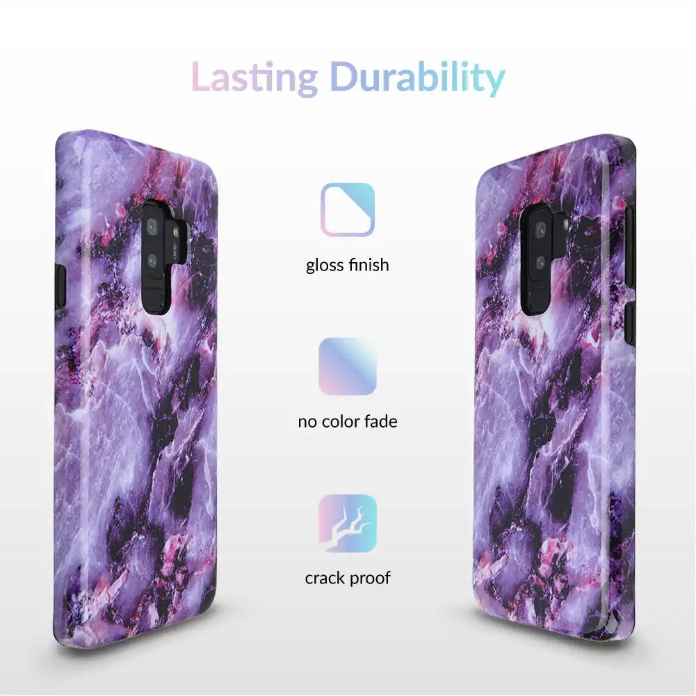 Purple Stone Marble Samsung Galaxy Case