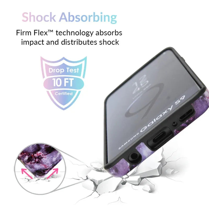 Purple Stone Marble Samsung Galaxy Case