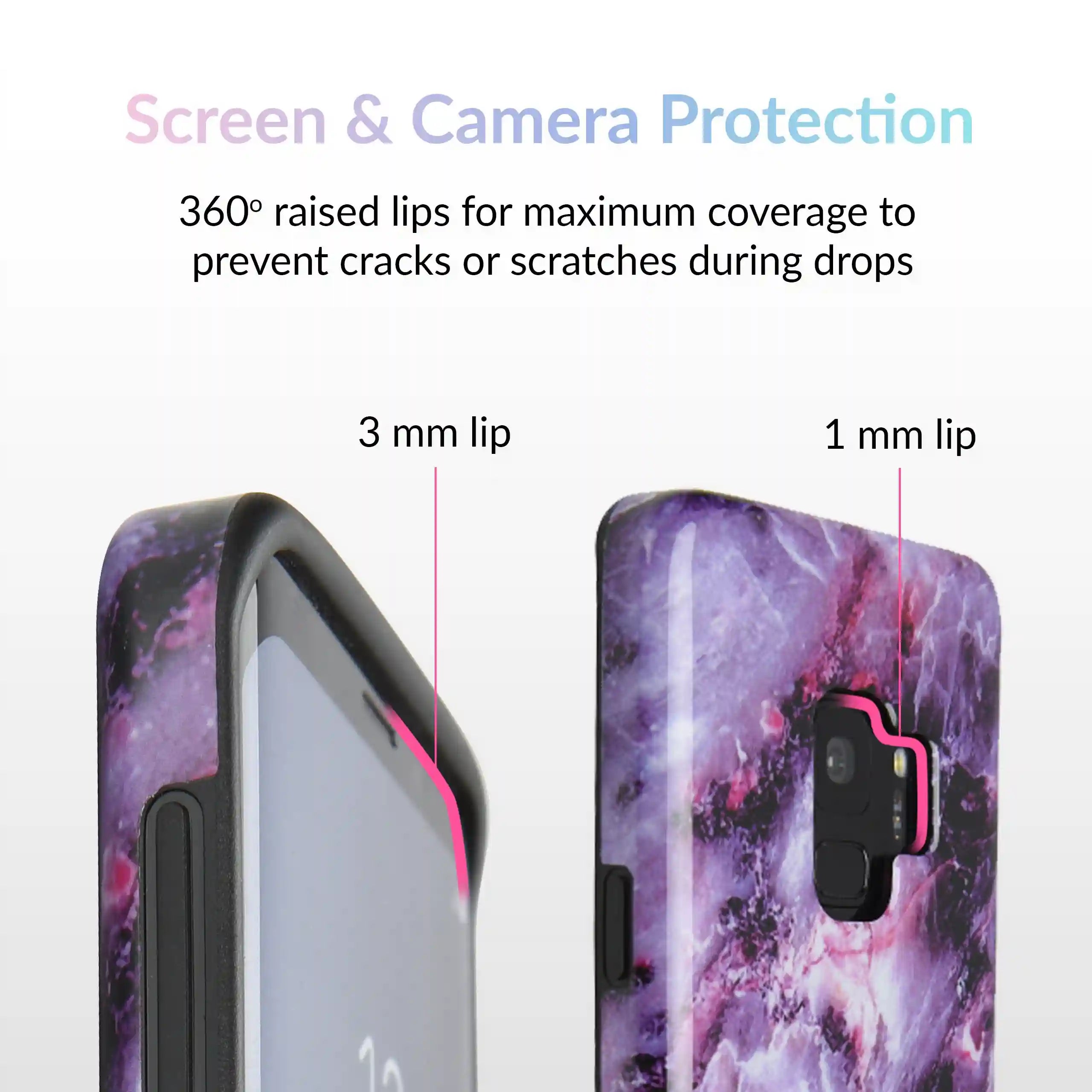 Purple Stone Marble Samsung Galaxy Case