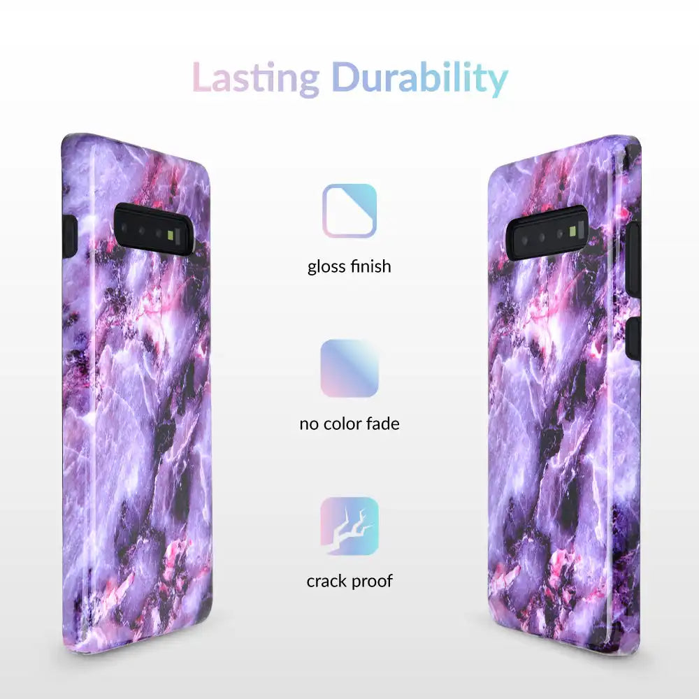 Purple Stone Marble Samsung Galaxy Case