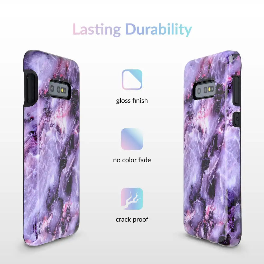 Purple Stone Marble Samsung Galaxy Case