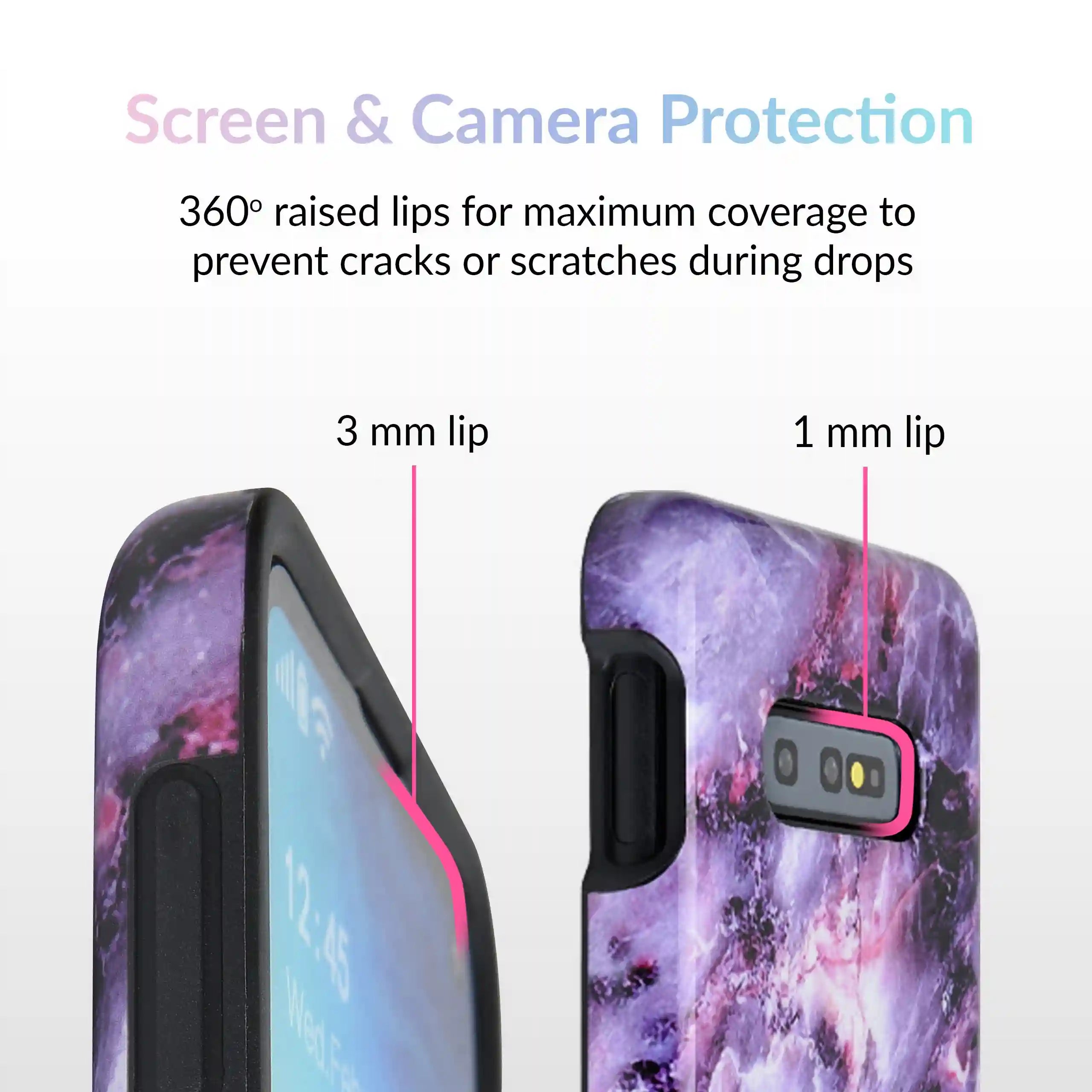 Purple Stone Marble Samsung Galaxy Case