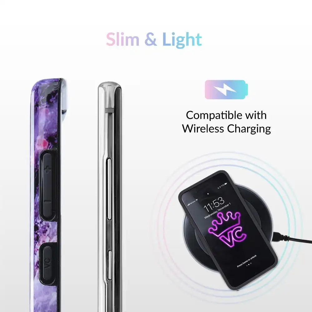 Purple Stone Marble Samsung Galaxy Case