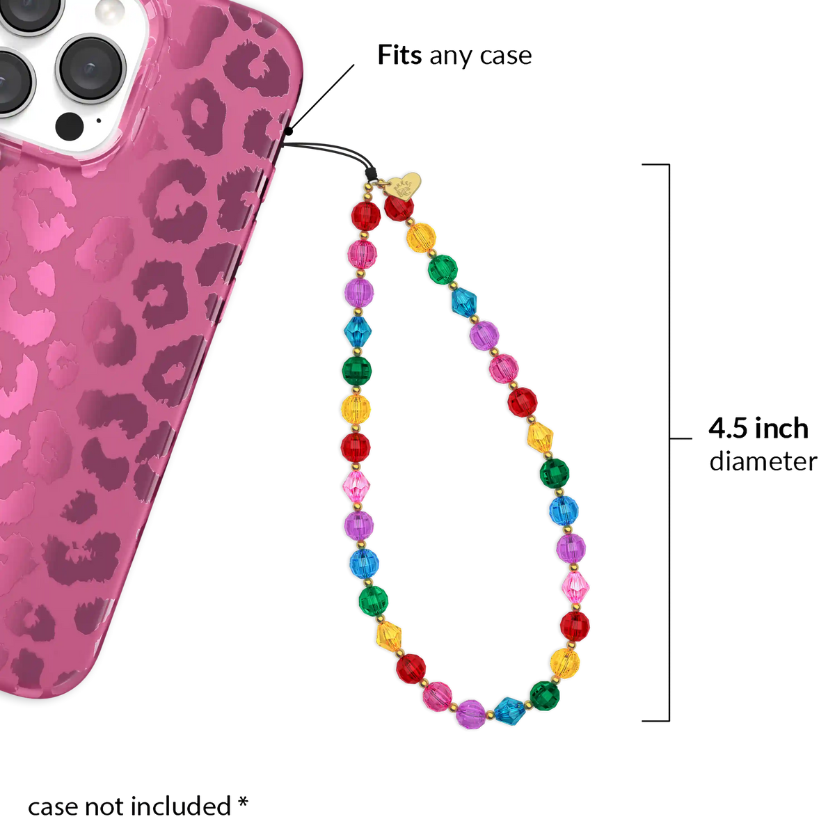 Rainbow Phone Charm