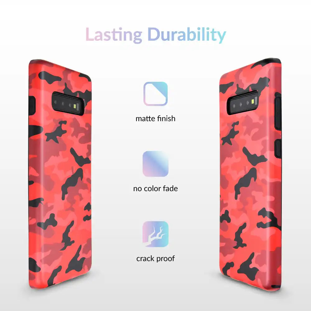 Red Camo Samsung Galaxy Case