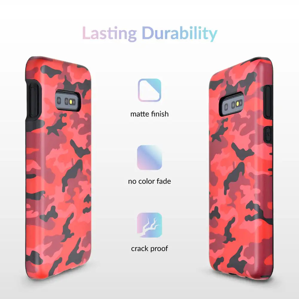 Red Camo Samsung Galaxy Case