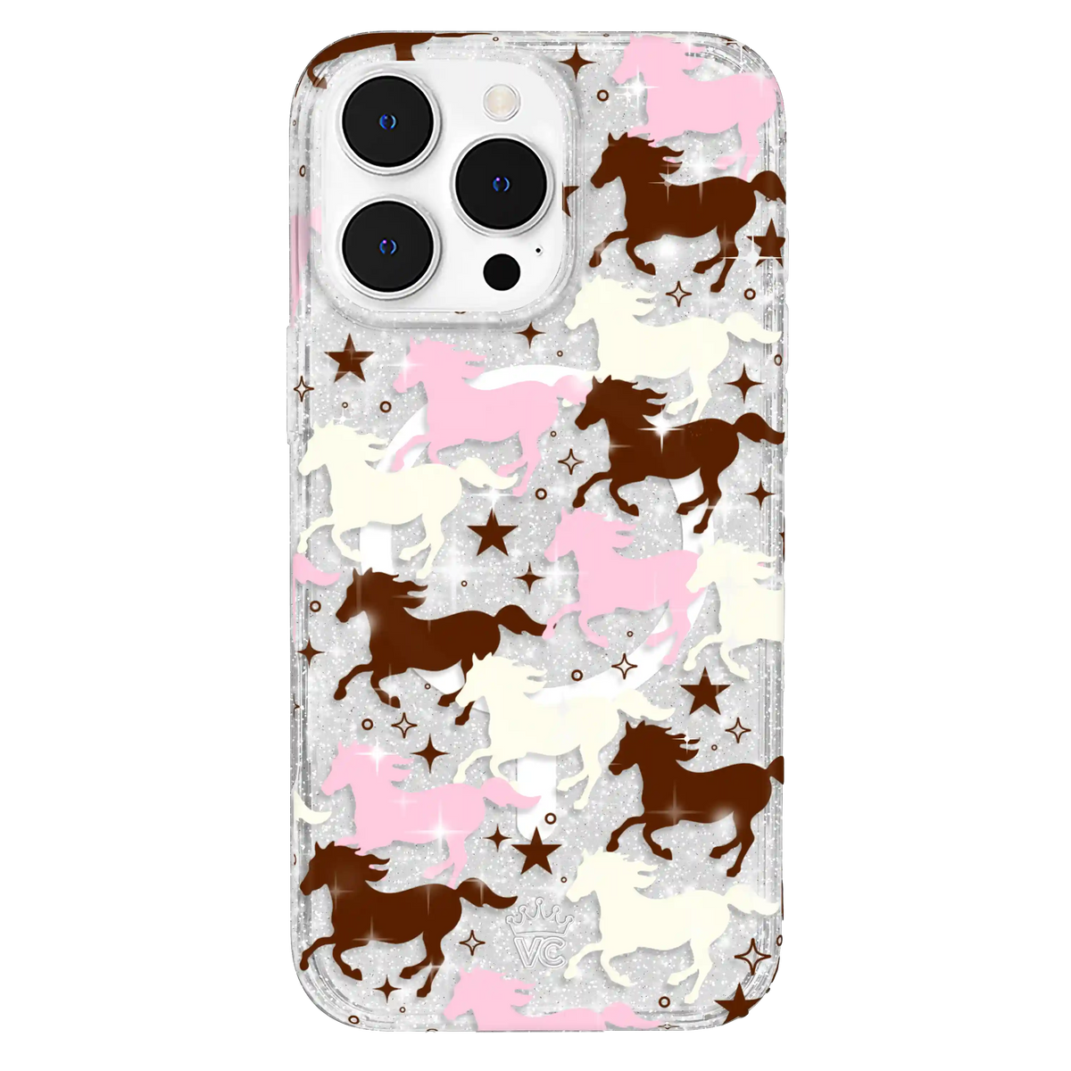 Pink Pony Glitter iPhone Case