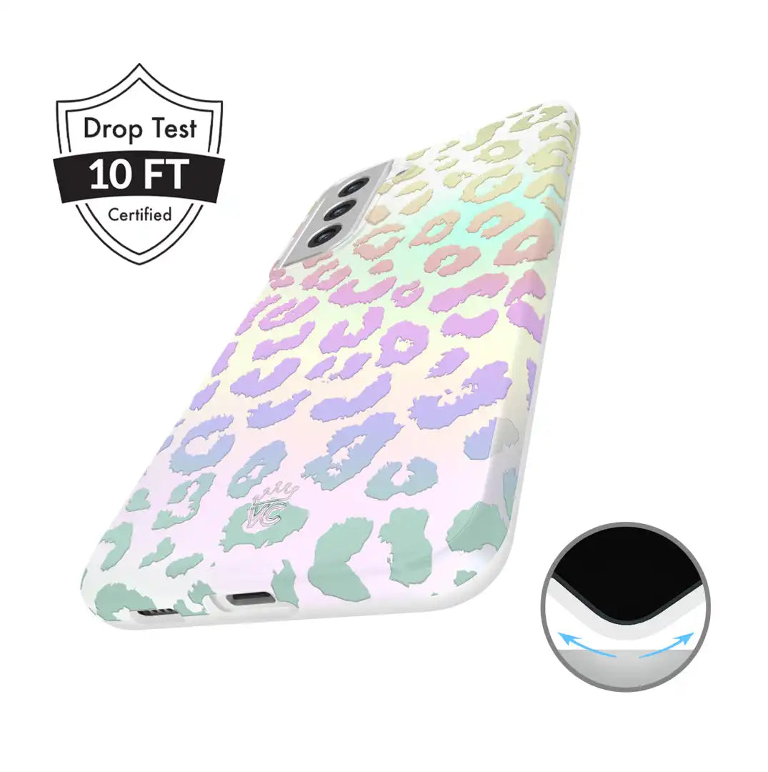 White Opal Leopard Samsung Case