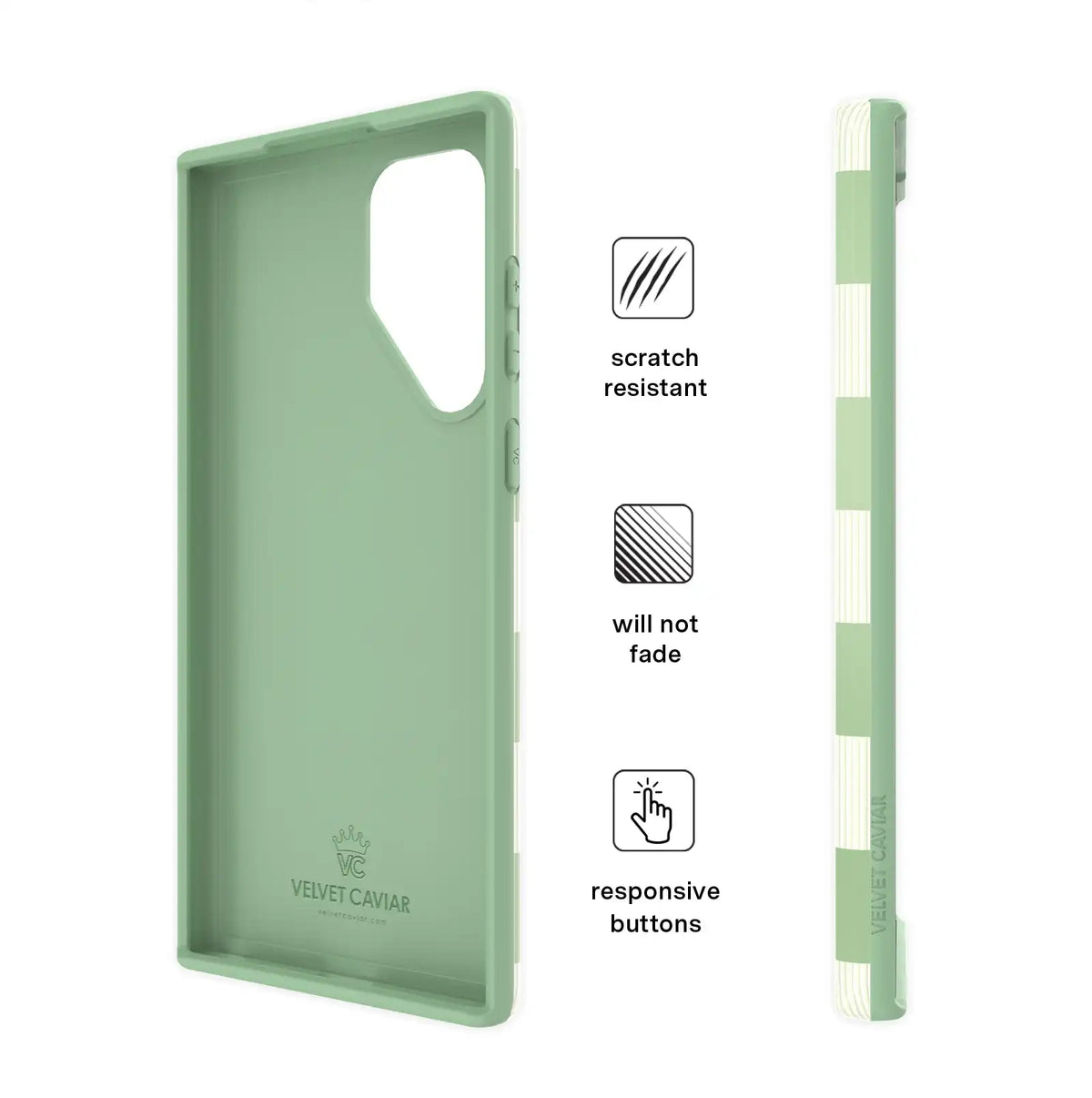 Pistachio Vibe Checkered Samsung Case