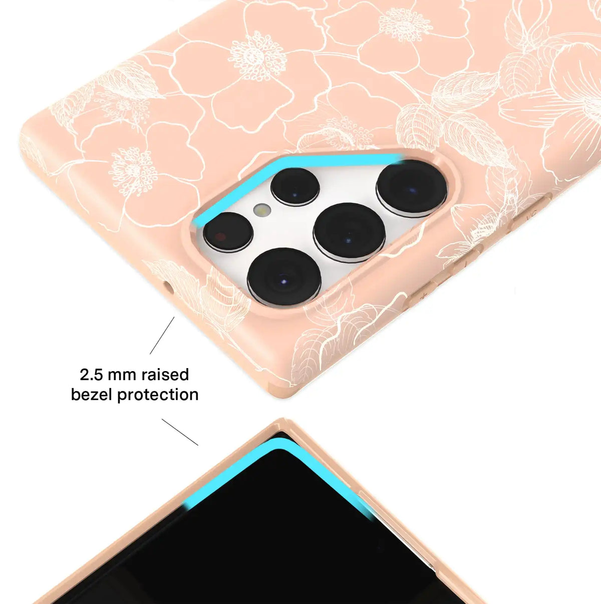 Peach Blossom Floral Samsung Case