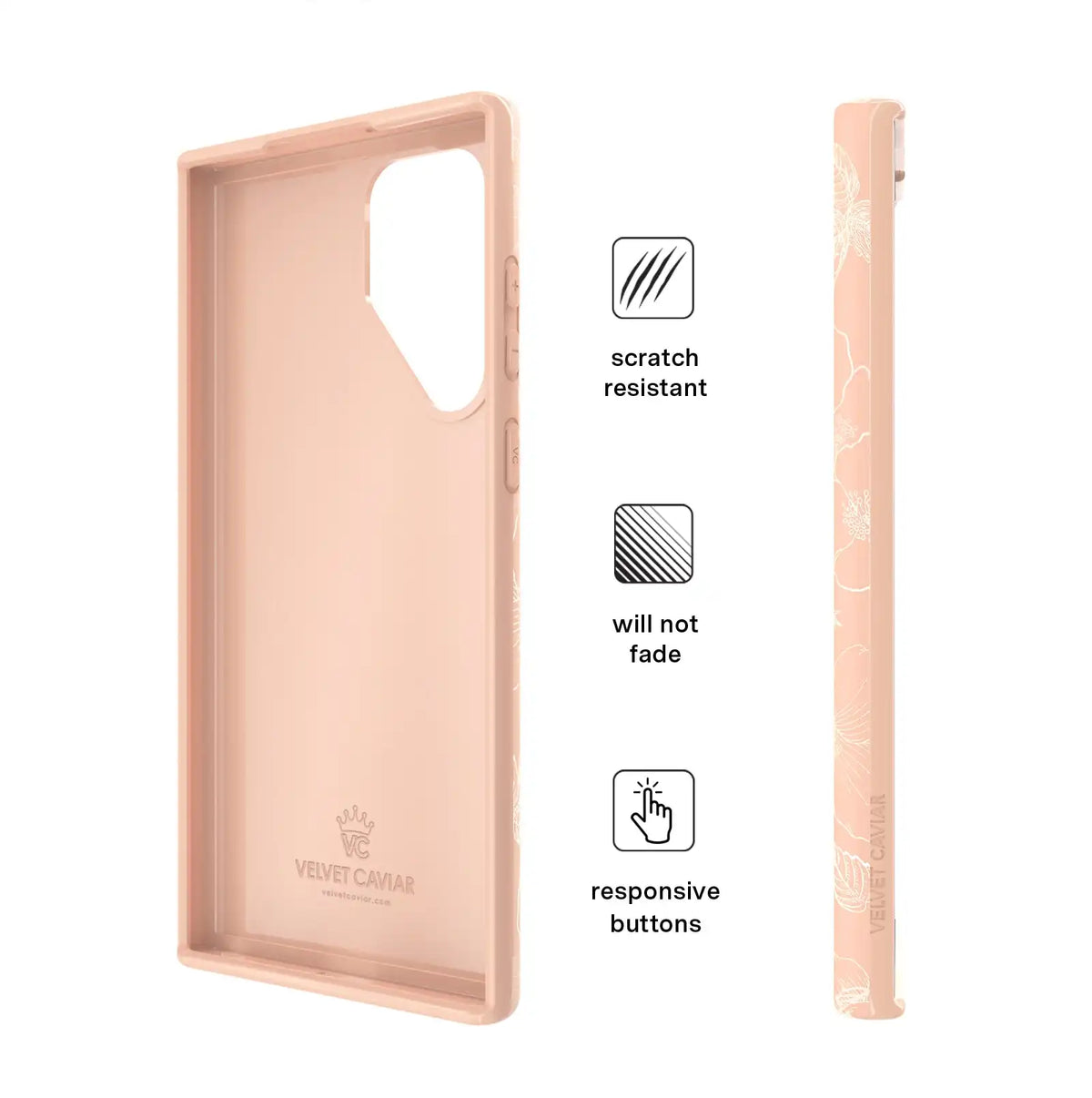 Peach Blossom Floral Samsung Case