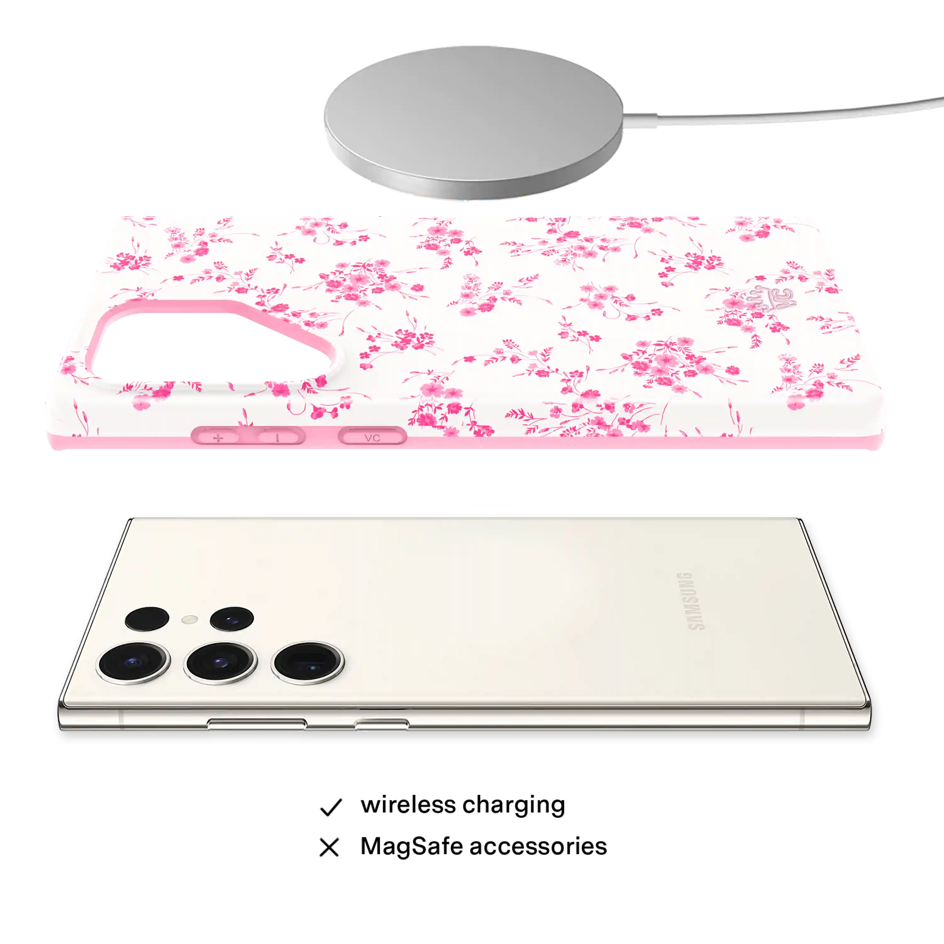 French Rose Floral Samsung Case