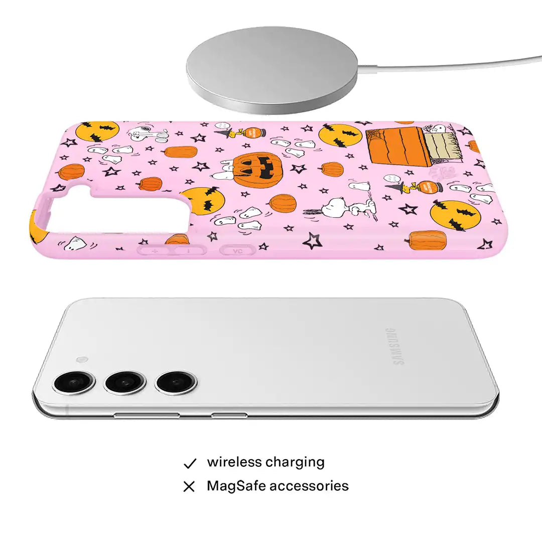 Snoopy Pink Pumpkins Samsung Case