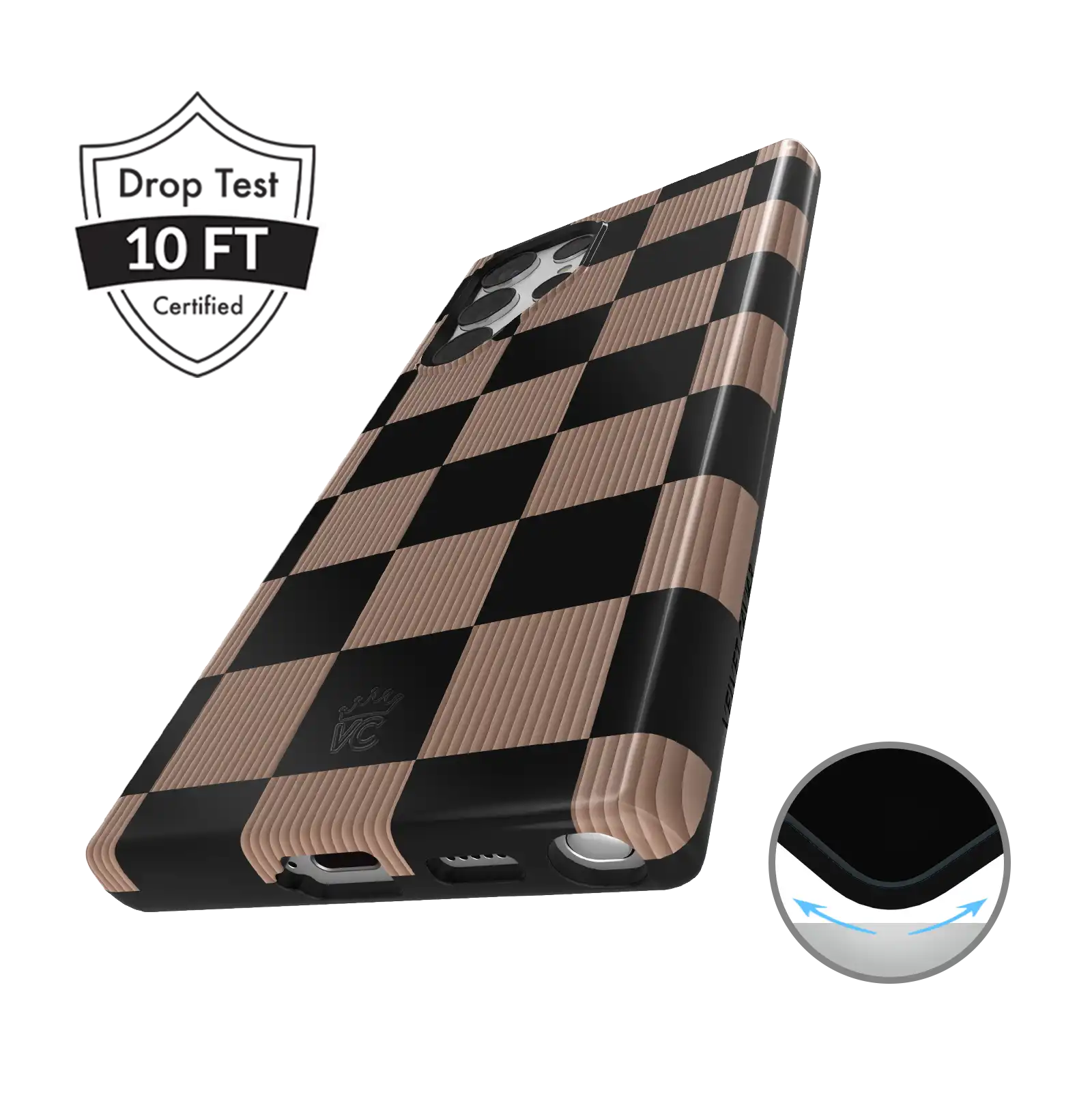 Mocha Vibe Checkered Samsung Case