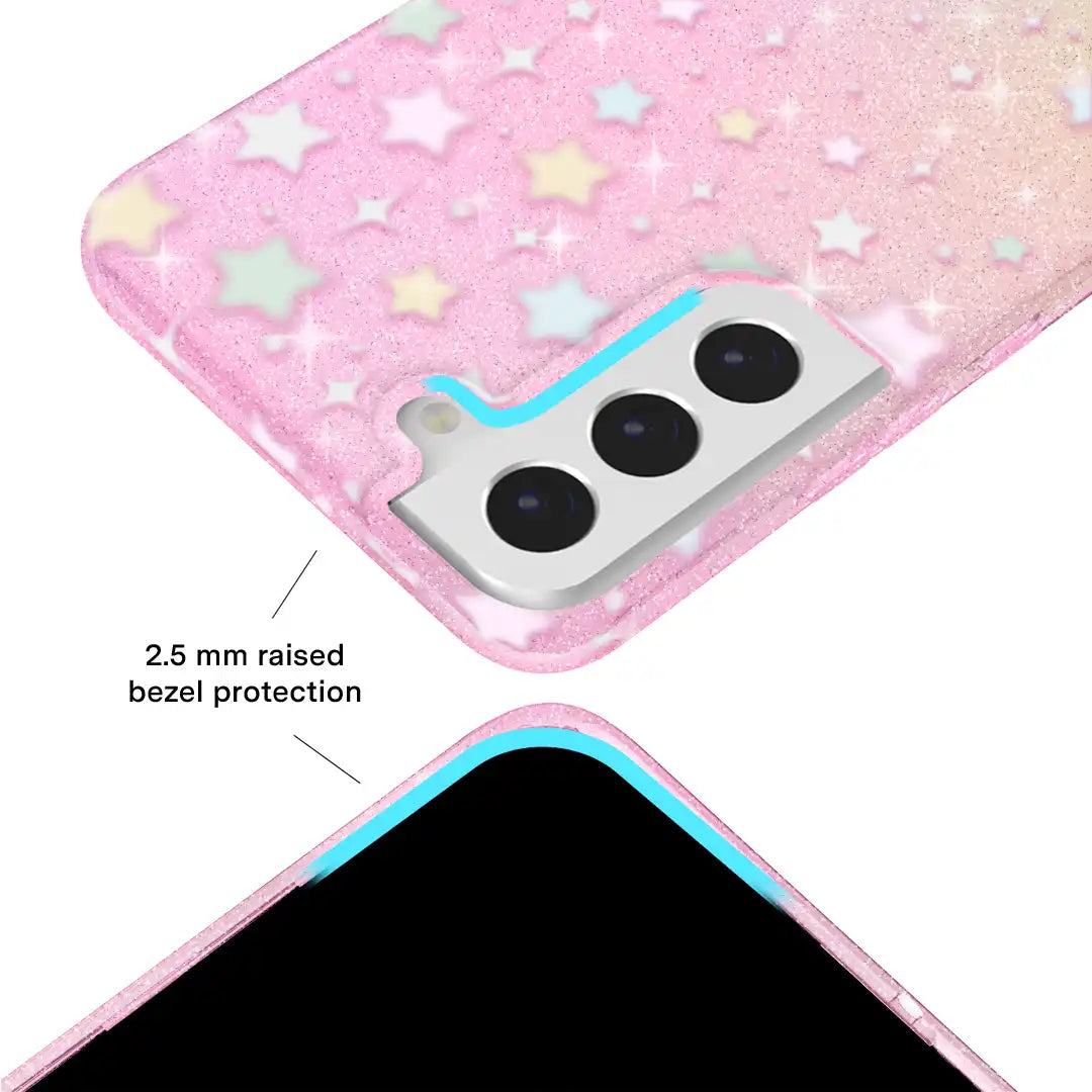 Falling Star Glitter Samsung Case